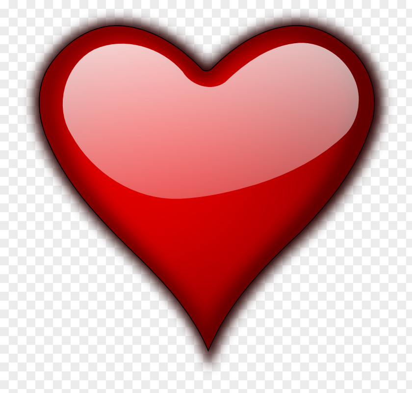 Big Red Heart Picture Valentine's Day Propose Clip Art PNG