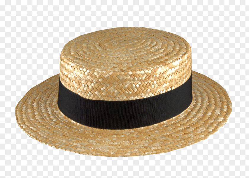 Hat Straw Top Boater Flat Cap PNG