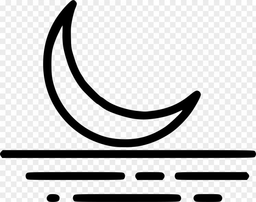 Calligraphy Blackandwhite Moon Symbol PNG