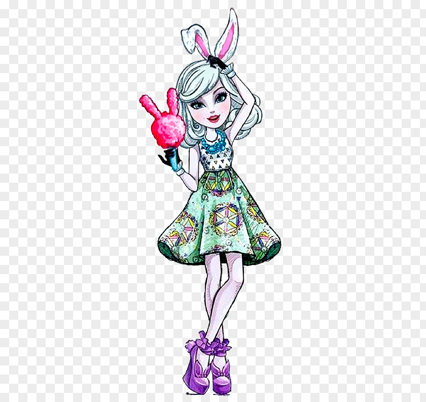 Doll Ever After High Royal Bunny Lapin Monster Character PNG