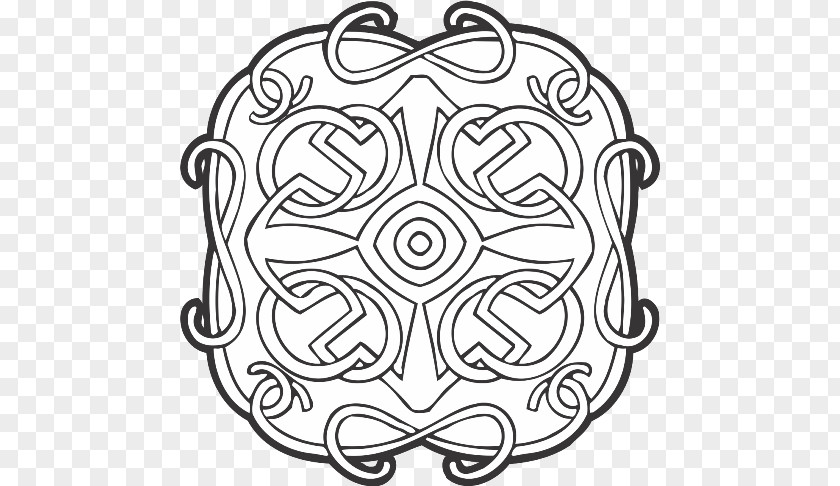 Ornament Celts Line Art PNG