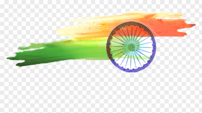 Wheel Rim India Independence Day Green Background PNG
