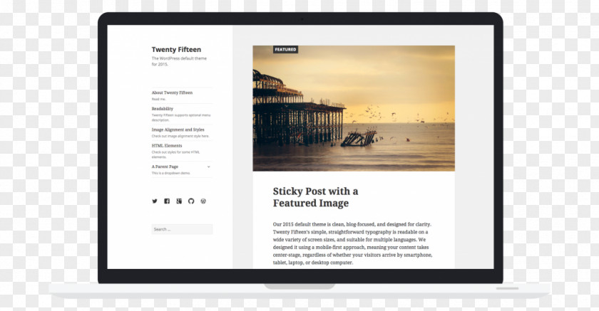 WordPress Responsive Web Design WordPress.com Blog Theme PNG