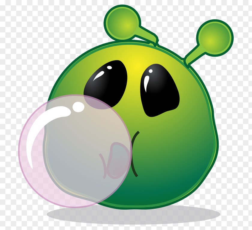 Worried Smiley Chewing Gum Bubble Clip Art PNG
