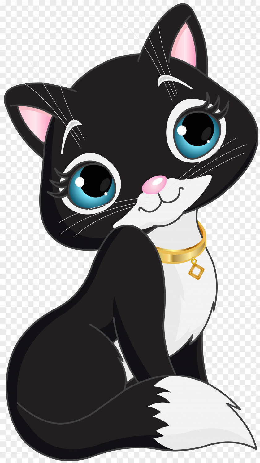 Black Kitten Cartoon Transparent Clip Art Ragdoll Siberian Cat Burmese PNG