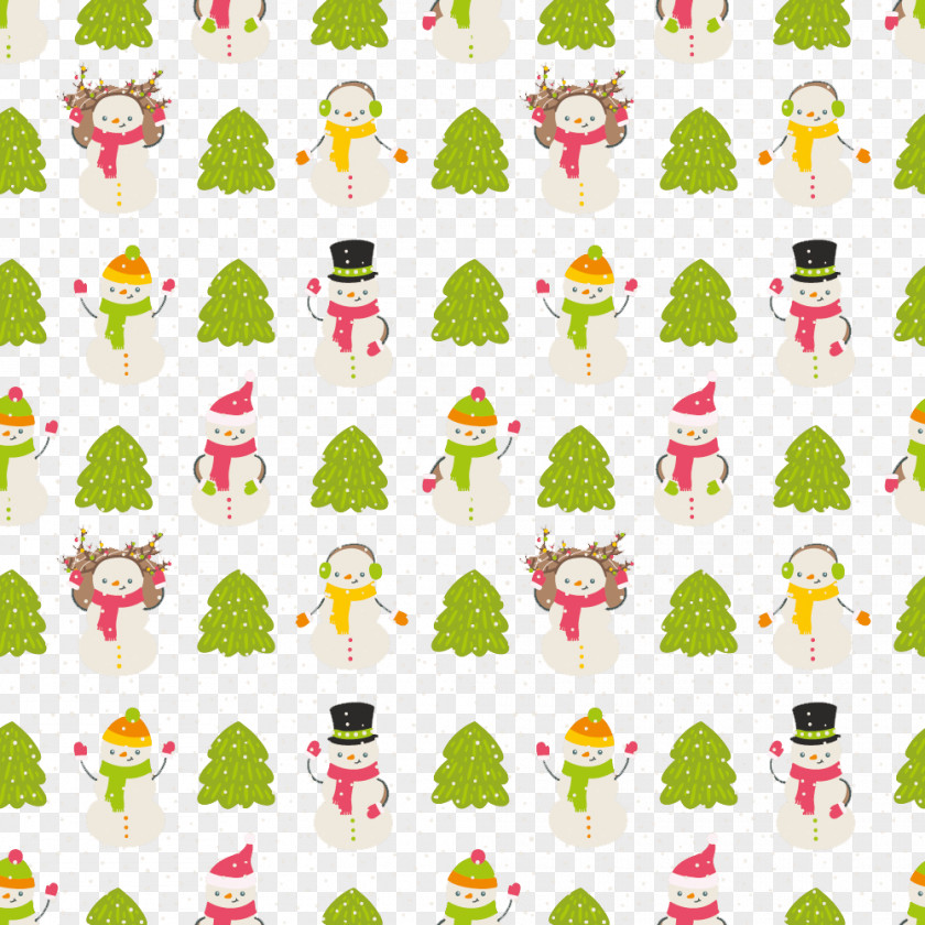 Cute Snowman Christmas Tree Lights PNG