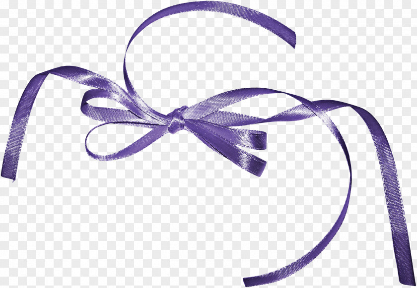 Purple Ribbon Shoelace Knot Violet PNG