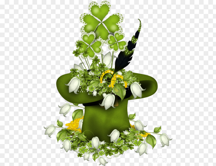Saint Patrick's Day Floral Design Holiday Party PNG