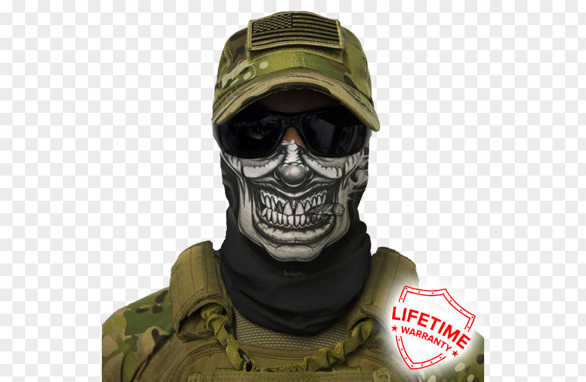 Skull Face Shield Balaclava Mask PNG
