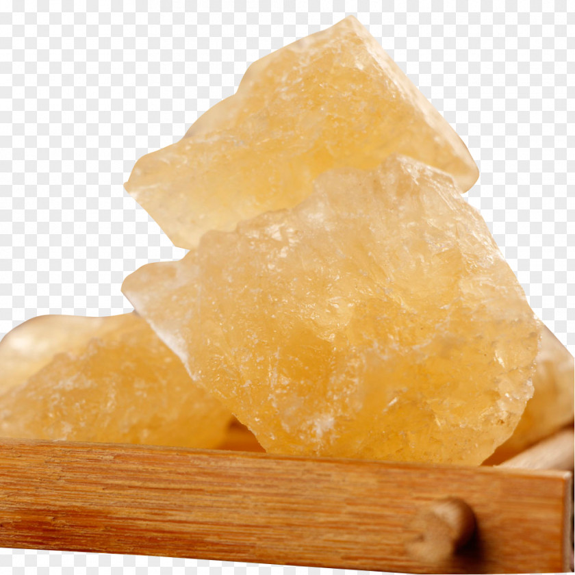 Pure Sweet Sugar Rock Candy Yellow PNG