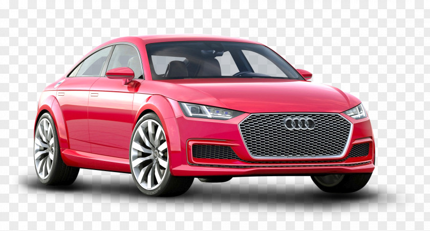 Red Audi TT Sportback Car 2014 Concept Sport Utility Vehicle PNG