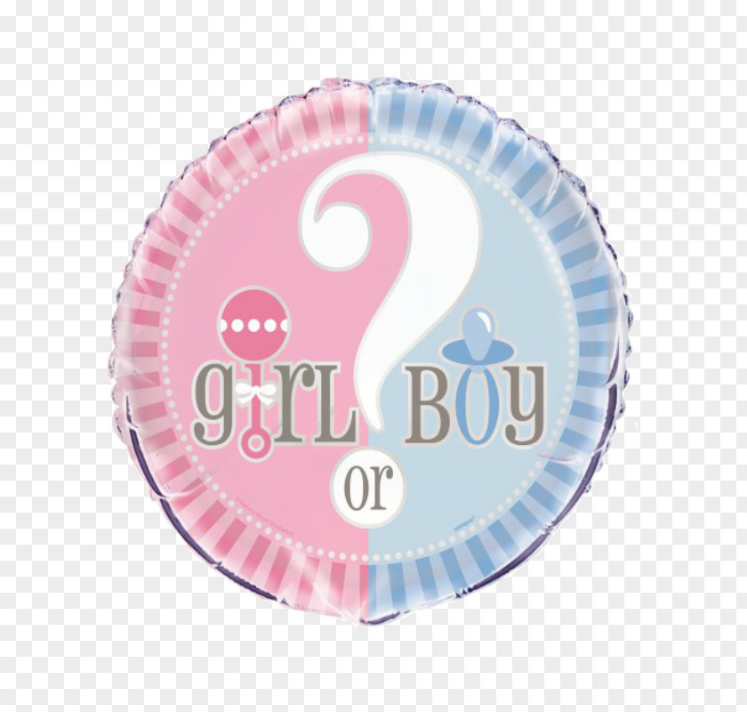 Balloon Gender Reveal Mylar Party Baby Shower PNG