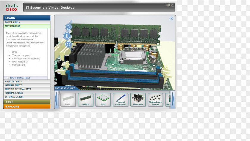 Computer Motherboard Hardware Cisco Systems Virtual Desktop PNG