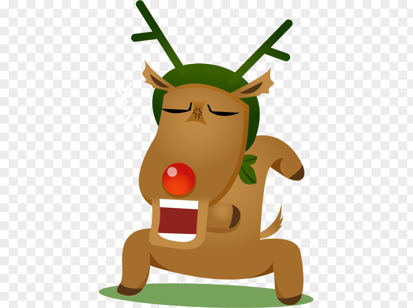 Dancing Christmas Deer Computer File PNG