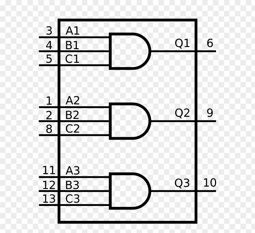 Functional Integrated Circuits & Chips Electronics NOR Gate Block Diagram PNG