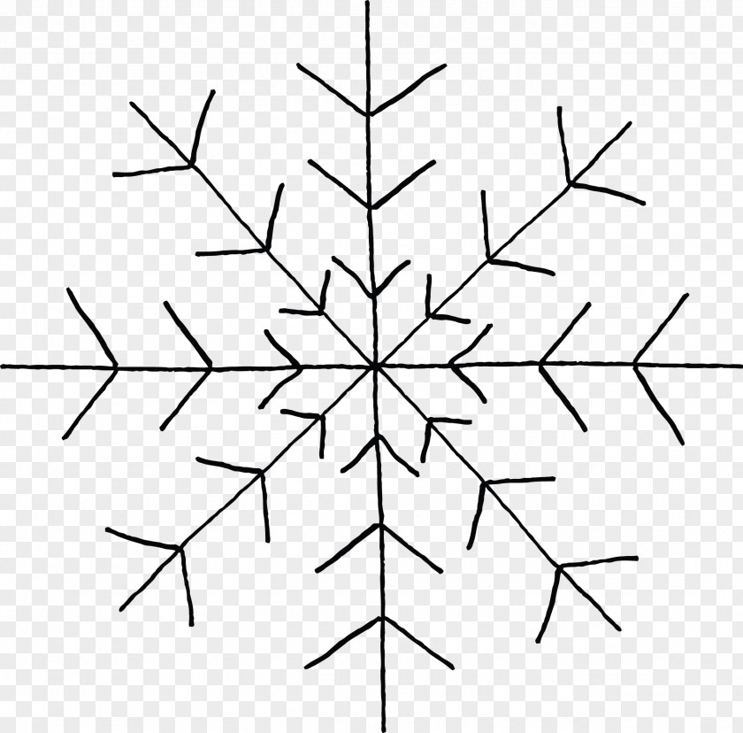 Hand-drawn Elements Drawing Line Snowflake Envelope Pattern PNG