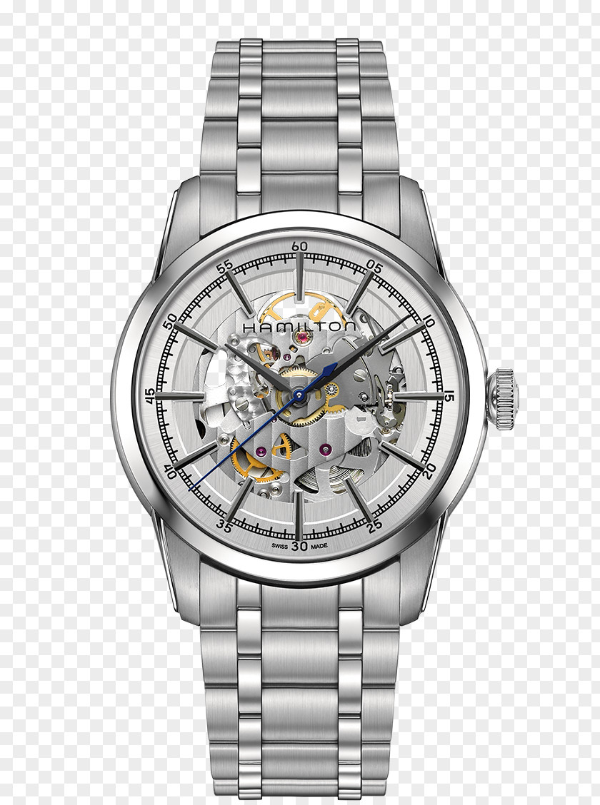 Watch Skeleton Hamilton Company Automatic Power Reserve Indicator PNG