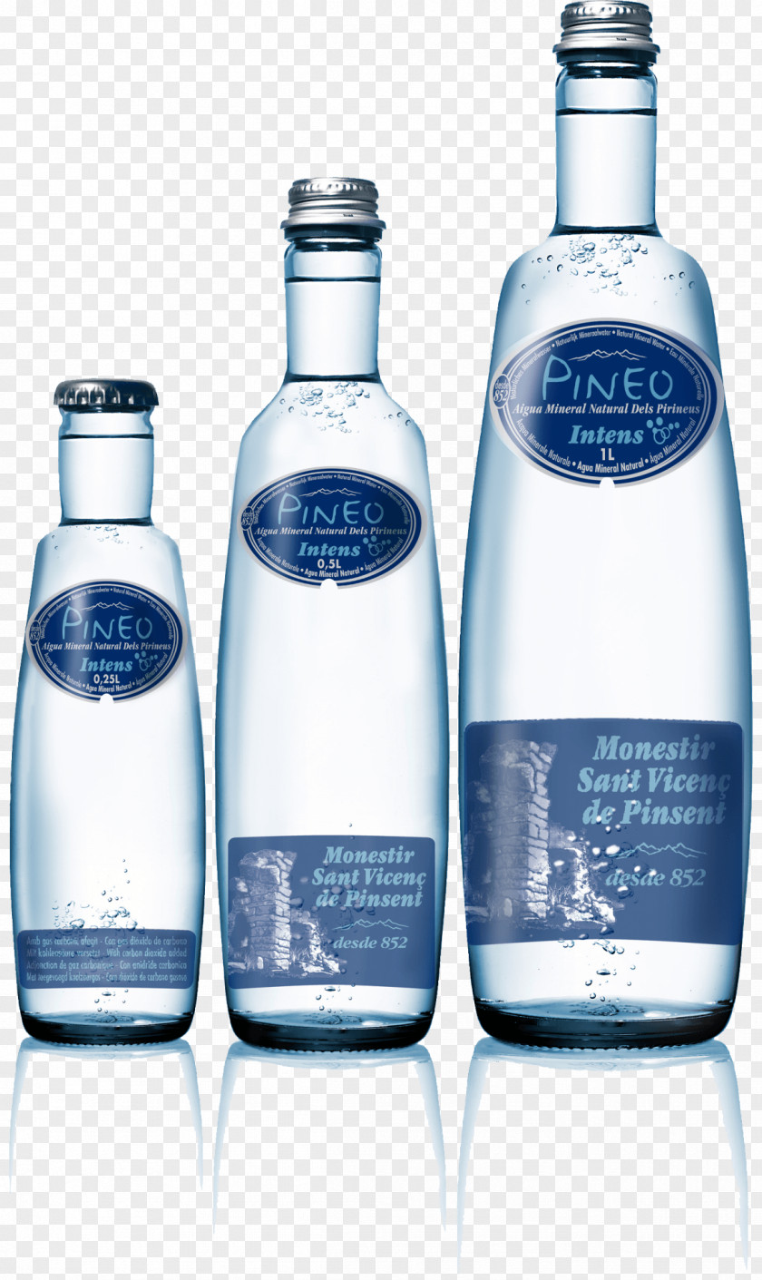 Water Mineral Carbonated Bottled Gerolsteiner Brunnen Glass Bottle PNG