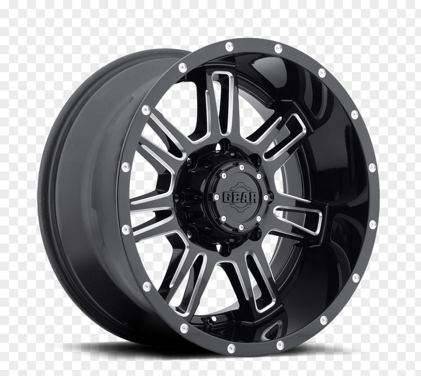 50 Cal Lug Nuts Car Gear Alloy 737BM Challenger Black Milled Wheel Motor Vehicle Tires PNG