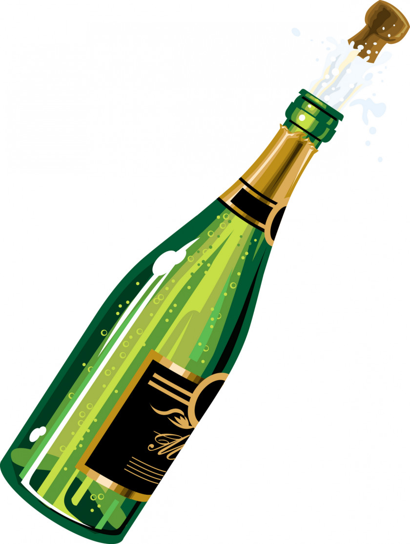 Bottle Champagne Wine Clip Art PNG
