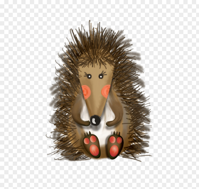 Cute Hedgehog Drawing Icon PNG