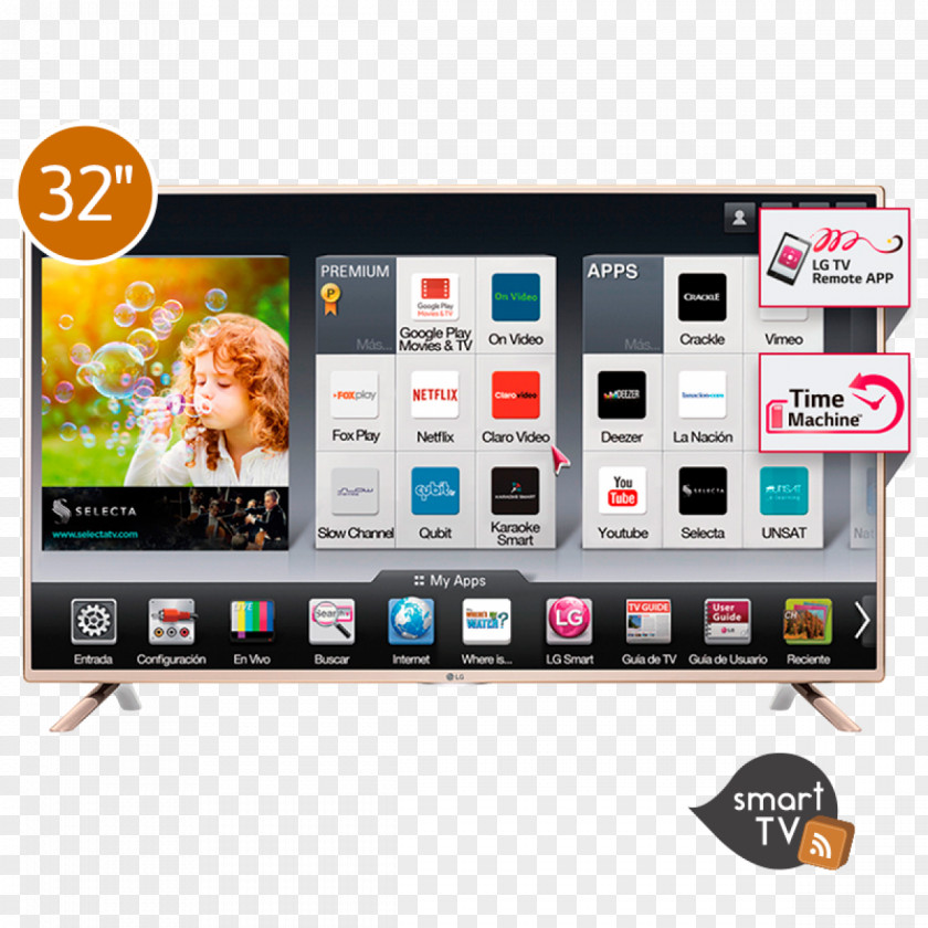 Tv Smart TV LED-backlit LCD LG LF5850 1080p PNG