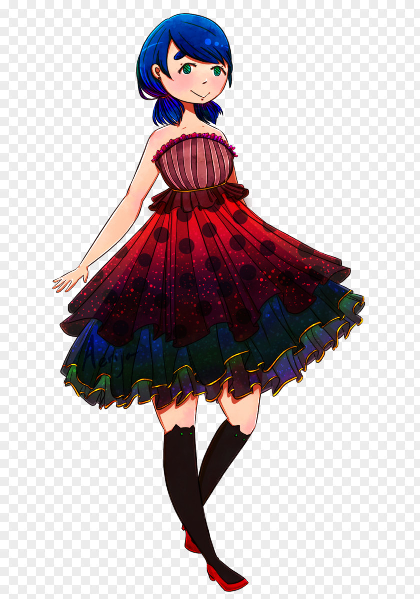Ladybug Cocktail Dress Miraculous Prom Marinette PNG