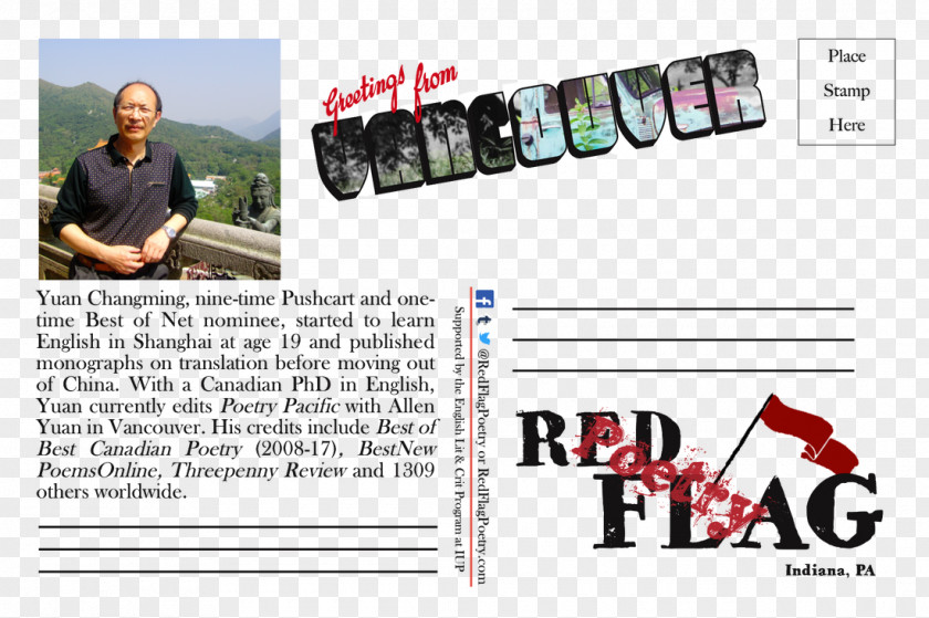 Red Flag Advertising Postcard Poetry PNG