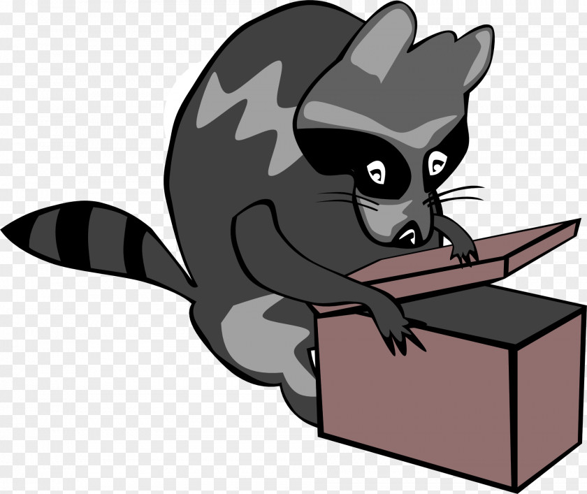 Rocket Raccoon Cardboard Box Clip Art PNG