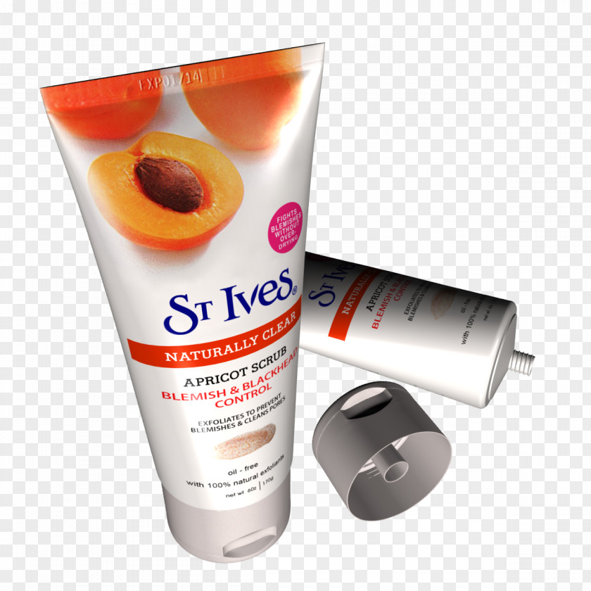 Facial Washing Cream Exfoliation Product Apricot PNG