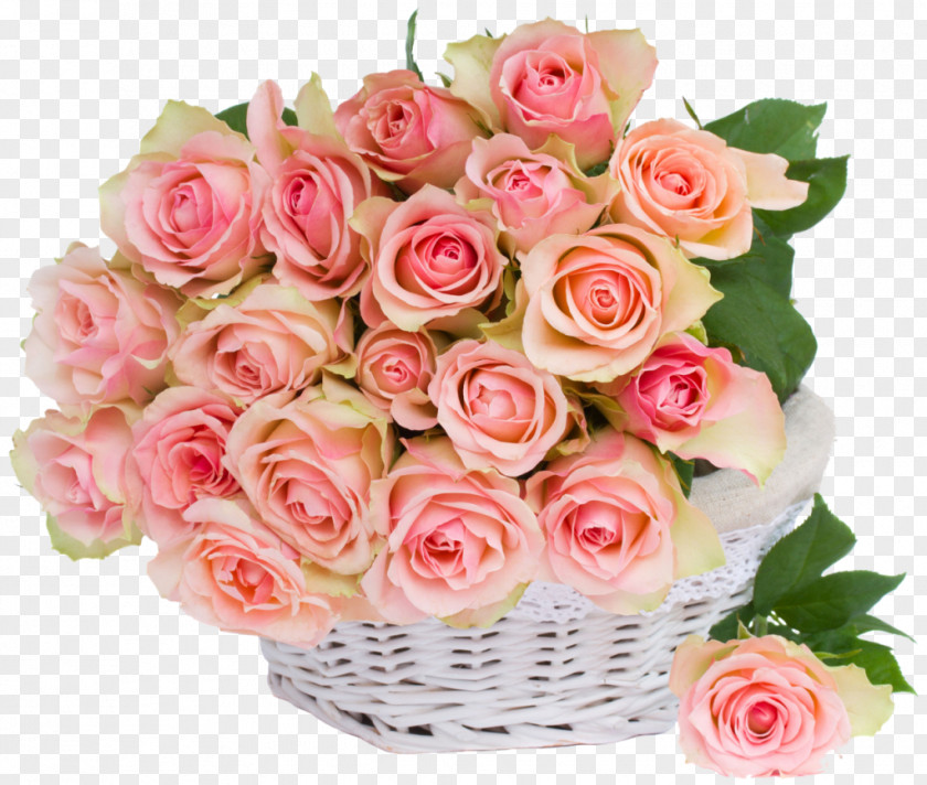 Flower Basket Delivery Cut Flowers Bouquet Rose PNG