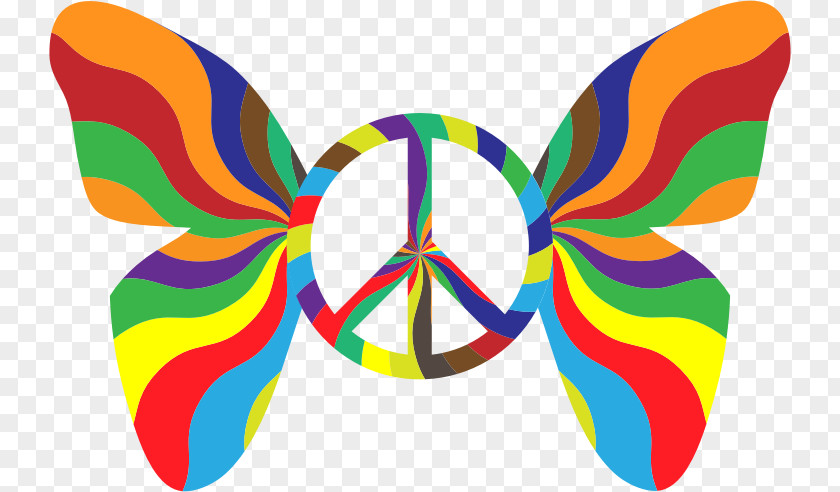 Groovy Hippie Houses Clip Art Peace Symbols PNG