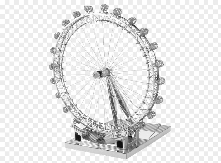 London Eye Ferris Wheel Metal Earth Solder PNG