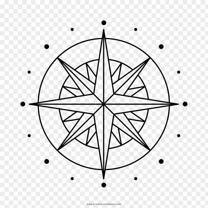 Wind Compass Rose Rosa Dos Ventos Drawing PNG