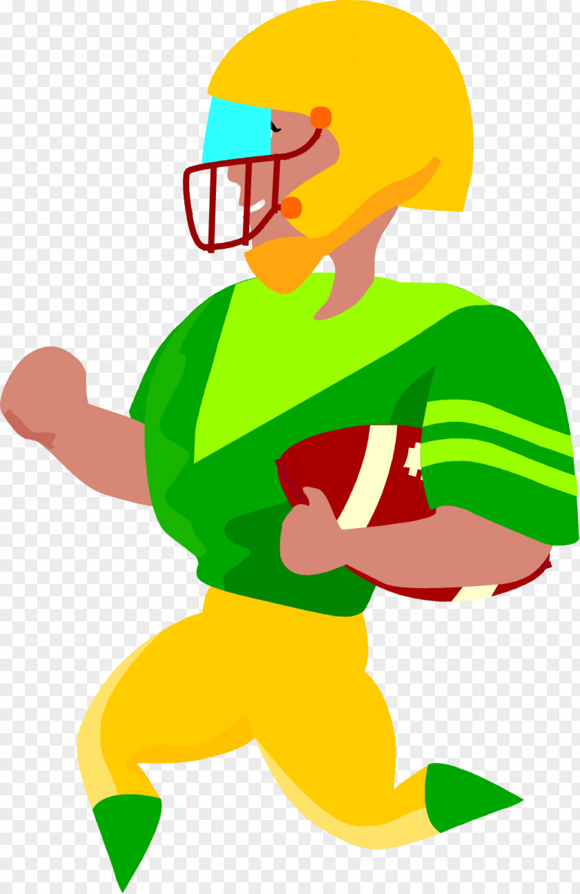 Football Cartoon Human Behavior Green Clip Art PNG