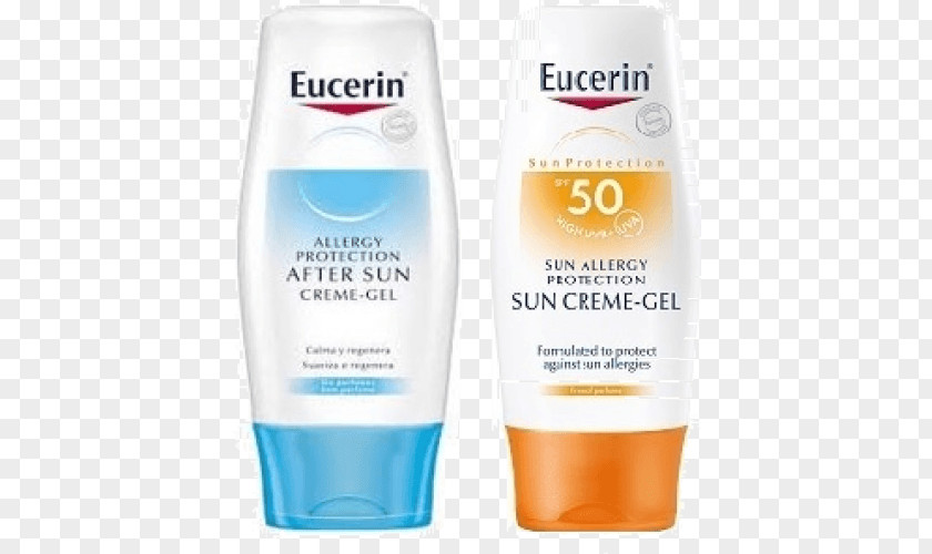 Gel Sunscreen Lotion Eucerin Cosmetics Cream PNG