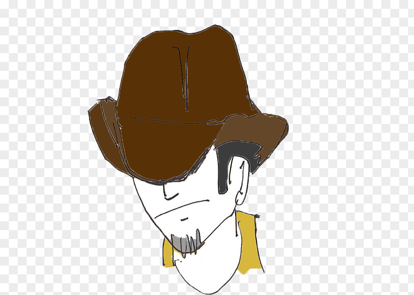 Mango Tablets Cowboy Hat Fedora Illustration Cartoon PNG