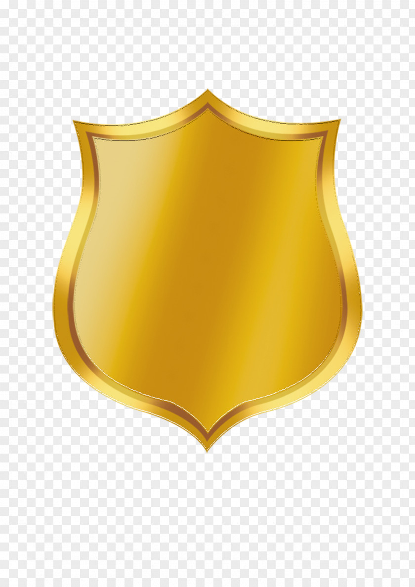 Shield Gold Badge Clip Art PNG