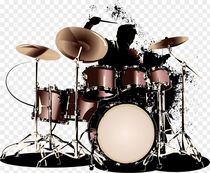 Vector Drums Drummer Musical Instrument PNG