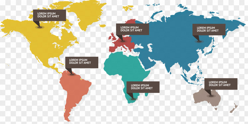 Vector Map Labels World Globe PNG