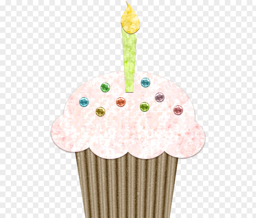 Watercolor Magnolia Cupcake Birthday Cake Ice Cream Cones PNG