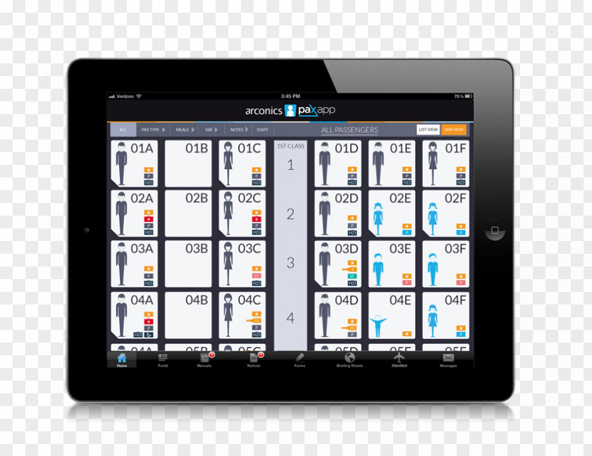 Flight Attendant Tablet Computers Handheld Devices Display Device PNG