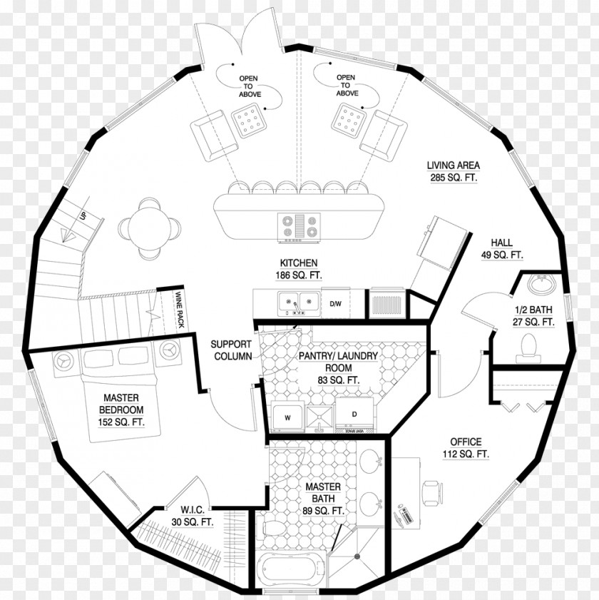 House Plan Floor Bedroom Apartment PNG