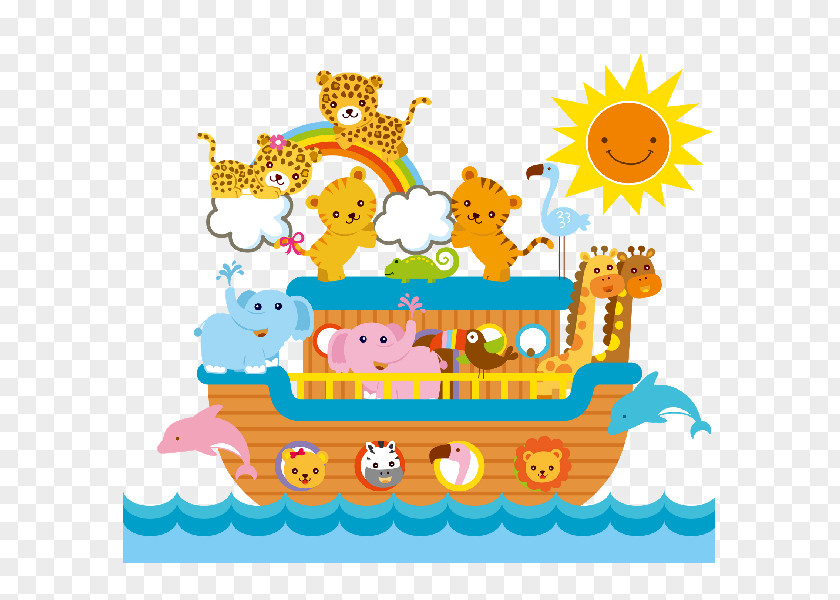 Noah's Ark Animals Child Clip Art PNG
