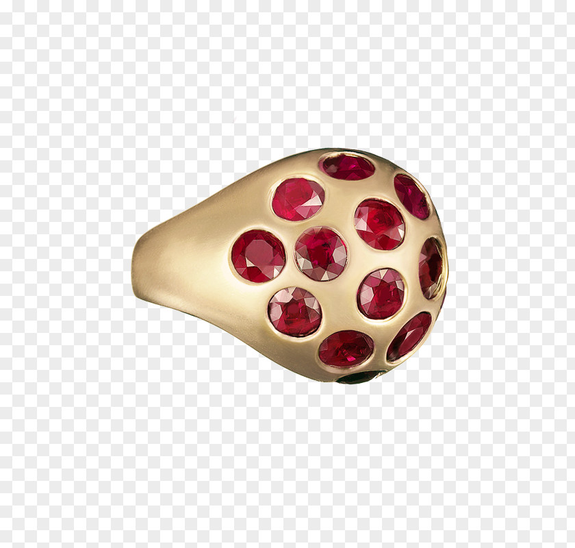 Gold Bubble Ruby Jewellery PNG