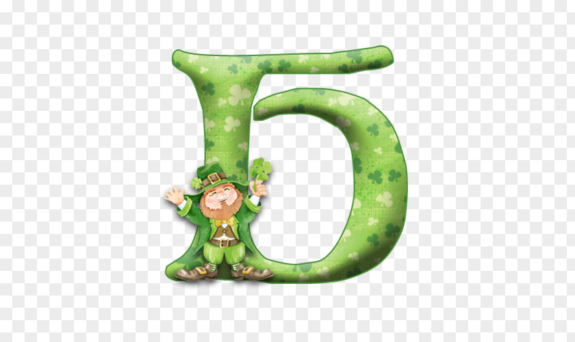 Saint Patrick's Day Ireland Alphabet Letter Clip Art PNG