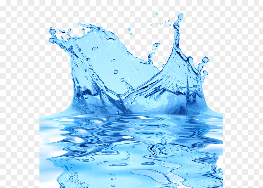 Watersplash Water Treatment Drop Paper Footprint PNG