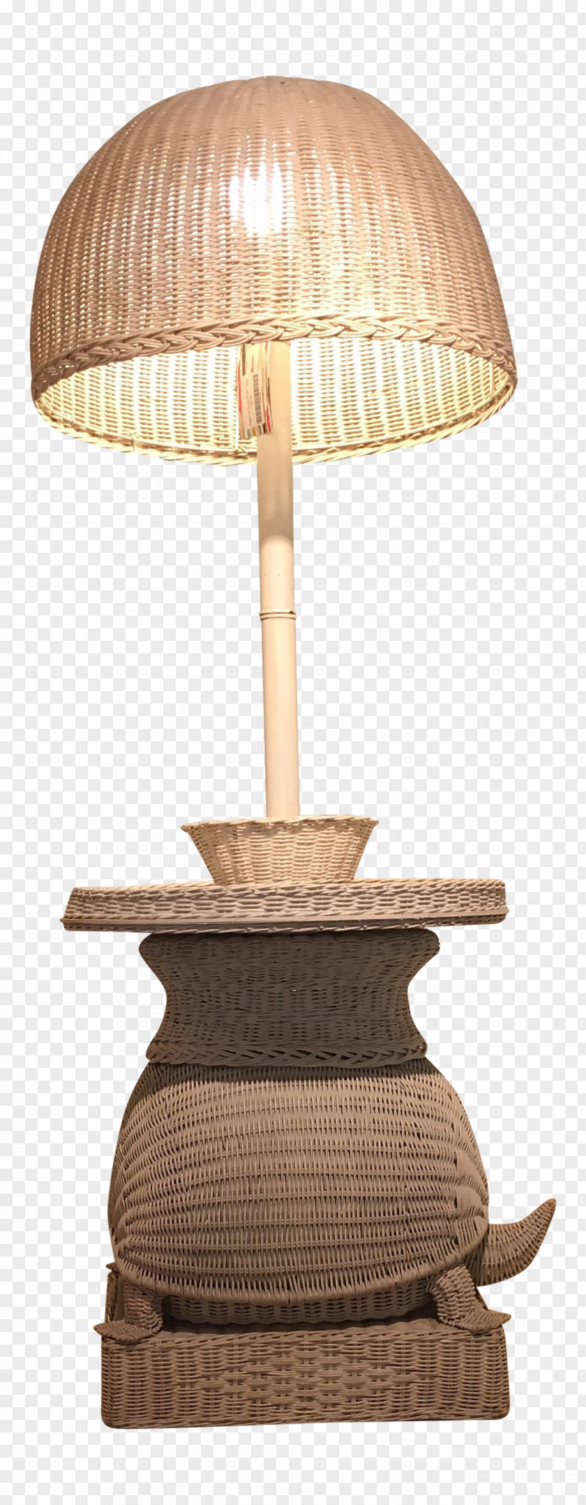 Wicker Lamp Bedside Tables Light Chairish PNG