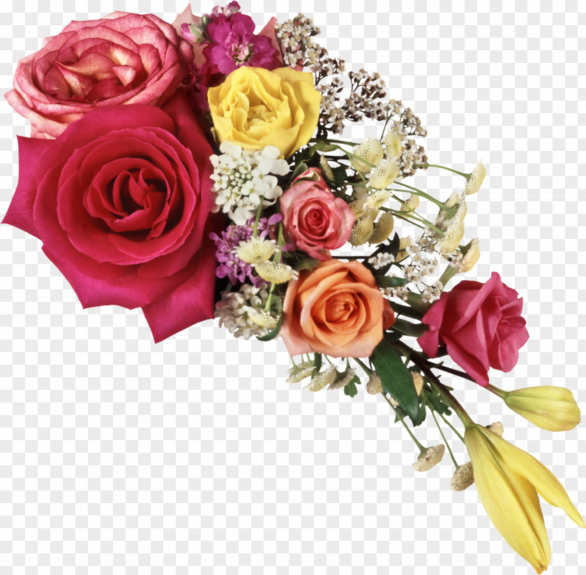 Bouquet Flowers Picture Frame Love PNG