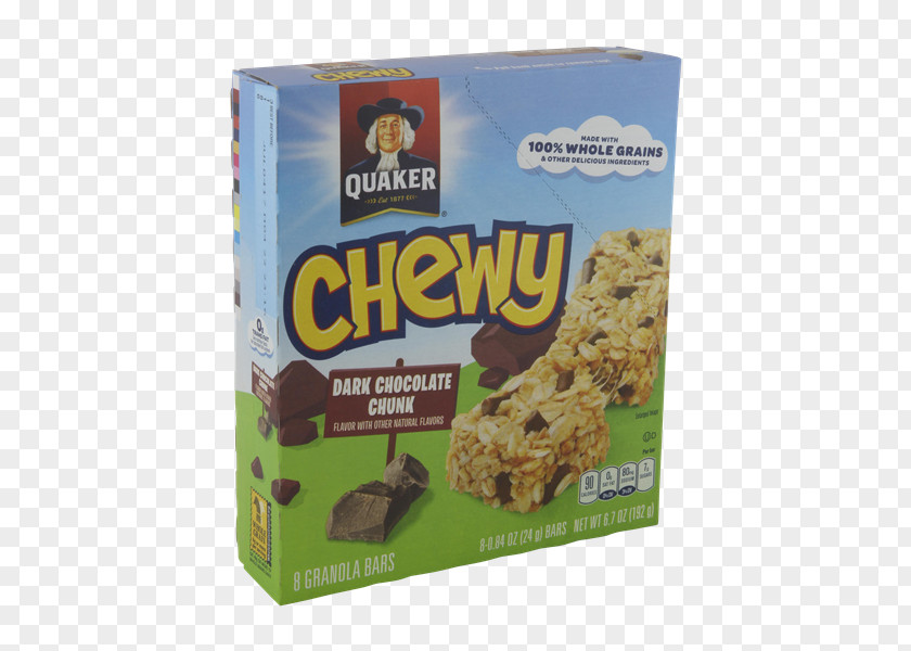 Caramel Chewy Breakfast Granola Quaker Oats Company Chocolate Chip Sugar PNG